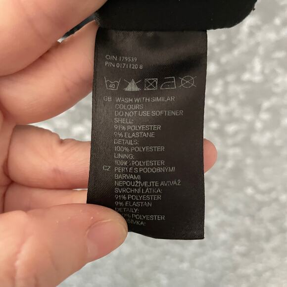 H&M Sport Athletic Training Black Racerback Sports Bra - Size Small - Pink Trim - Picture 5 of 6